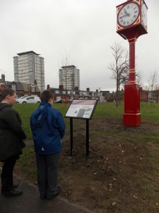 Connor and Dionne showing their respect